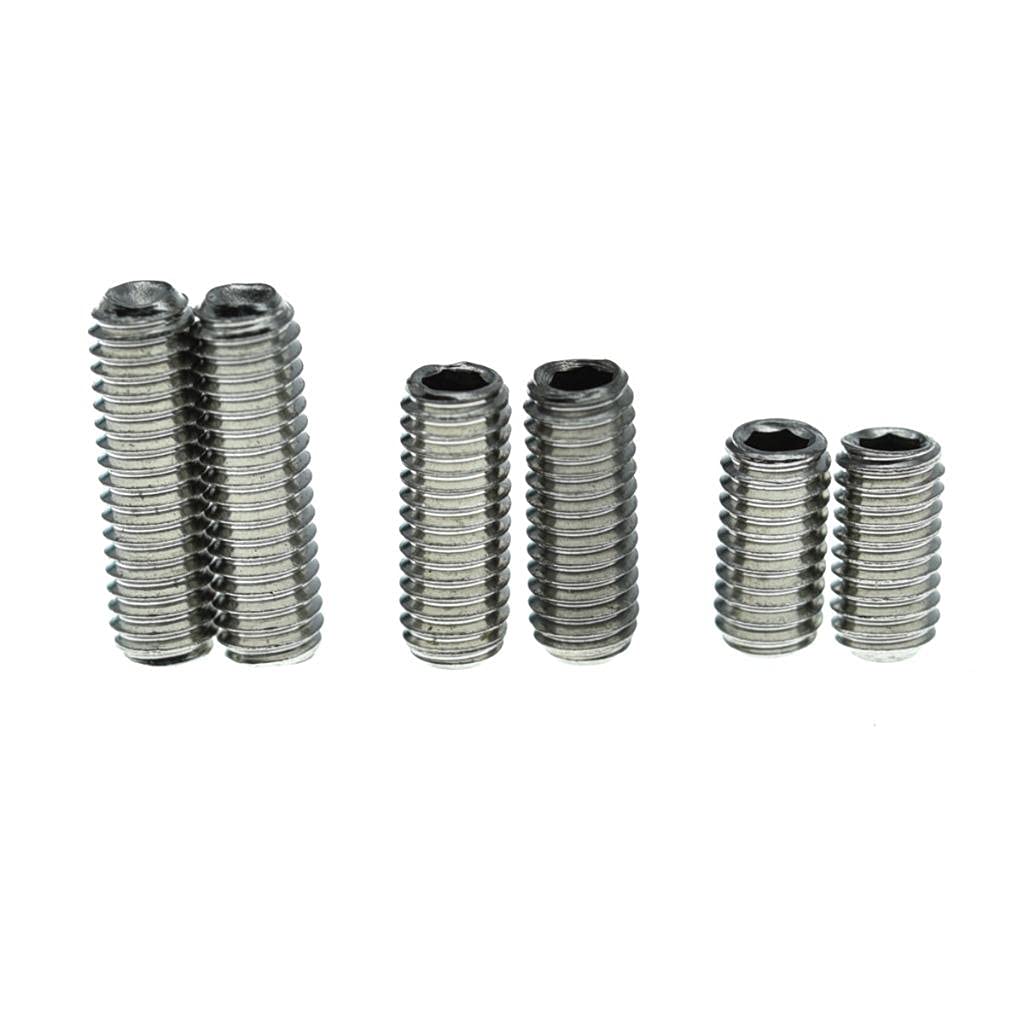 Kaish 50X Us #4 40 X 1/4'' Stainless Steel Guitar Bridge Saddle Height Adjustment Screws For Stratocaster/Telecaster